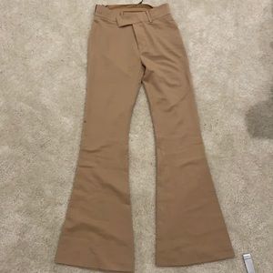 Jluxlabel Tan high waisted flare pants